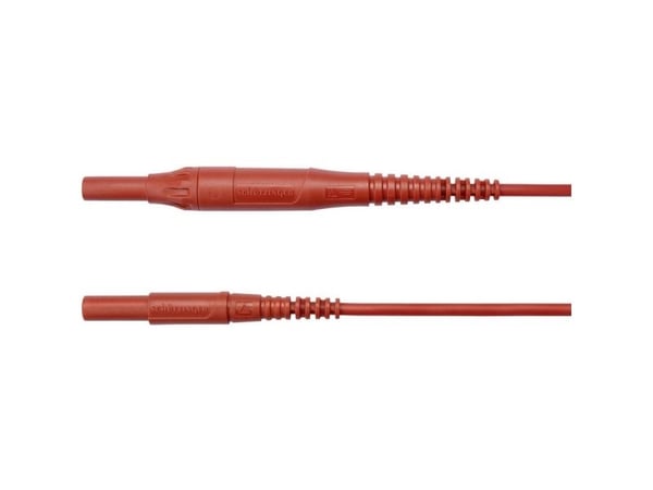 Schützinger Testijohto Pistoke 4 mm Pistoke 4 mm 150,00 cm Punainen 1 kpl 1 kpl