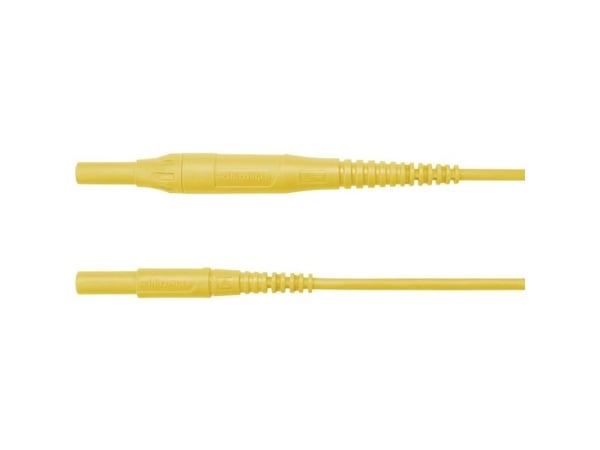 Schützinger Testijohto Pistoke 4 mm Pistoke 4 mm 150,00 cm Keltainen 1 kpl 1 kpl