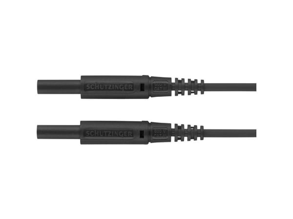 Schützinger Testijohto Pistoke 2 mm Pistoke 2 mm 25,00 cm Musta 1 kpl 1 kpl