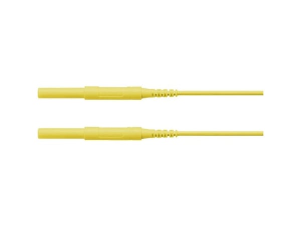 Schützinger Turvatestijohto Pistoke 4 mm Pistoke 4 mm 200,00 cm Keltainen 1 kpl 1 kpl