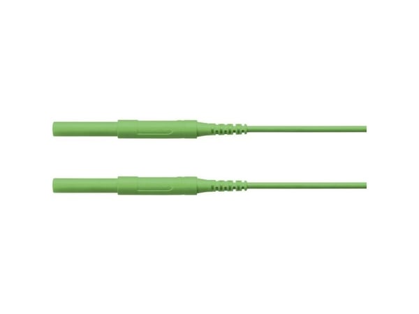 Schützinger HSPL 8568 / AWG16 / 50 / GN Turvatestausjohto [liitin 4 mm - liitin 4 mm] 50,00 cm Vihreä 5 kpl