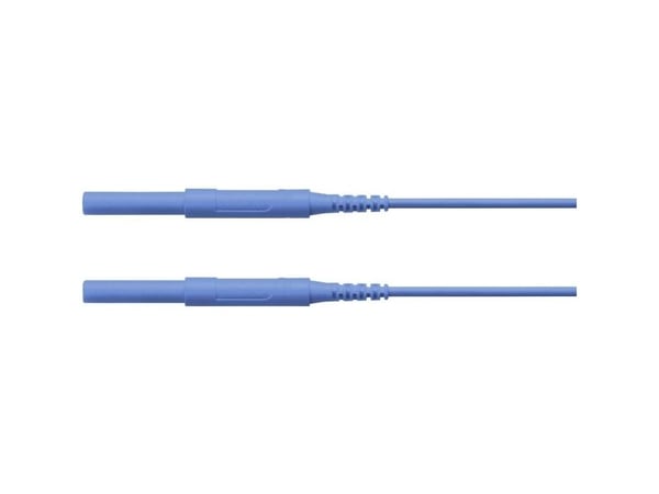 Schützinger Turvatestijohto Pistoke 4 mm Pistoke 4 mm 50,00 cm Sininen 1 kpl 1 kpl