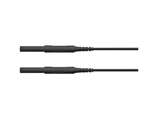 Schützinger HSPL 8568 / AWG16 / 150 / SW turvatestausjohto [liitin 4 mm - liitin 4 mm] 150.00 cm Musta 5 kpl