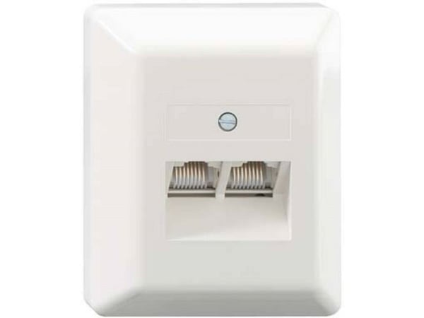 Rutenbeck 13010130, RJ-45, Valkoinen, Muovi, IP20, 125 V, 1 A