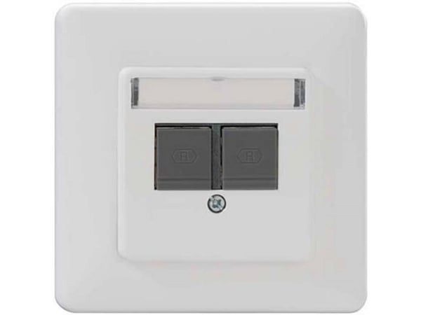 Rutenbeck 139112040, 2 moduuli(a), 6a, -40 - 70 °C, Valkoinen, Akryylinitriilibutadieenistyreeni (ABS), IP21