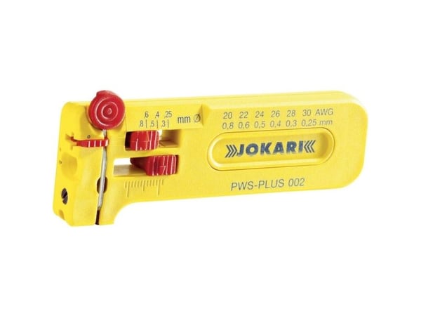 Jokari 40025 PWS Plus 002 Wire stripper Egnet for PVC- og PTFE-ledninger 0,25 til 0,80 mm