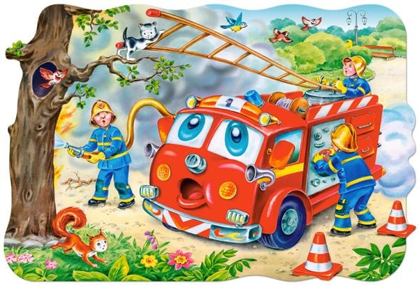 Castorland Fire Brigade 20 Maxi pcs, 20 stykker, Tegneserier, 4 år