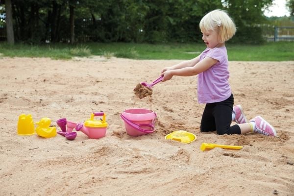 Lena Happy Sand Set vaaleanpunainen, 10 kpl