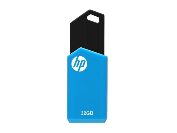 HP v150w, 32 GB, USB A-tyyppi, 2.0, 14 MB/s, Liuku, Musta, Sininen