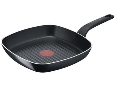 Tefal Simply Clean B5674053, firkant, Grillpanne, Sort, Titan, Aluminium, Thermo-Spot