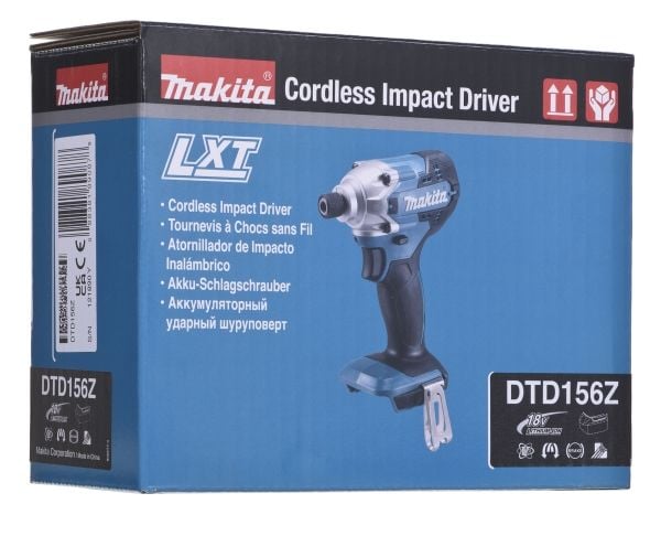Makita DTD156Z iskuruuvinväännin 18 V 155 Nm 1/4" kuusiokanta, ilman akkua - SOLO