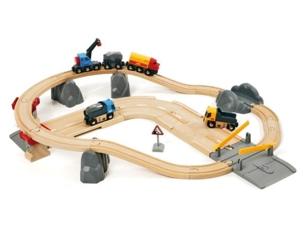 BRIO 33210 Rail & Road Loading Set