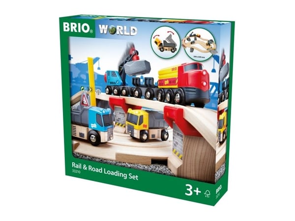 BRIO 33210 Rail & Road Loading Set