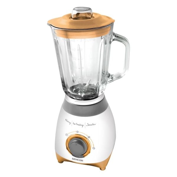 Sencor SBL 4370, Bord juicepresse, 1,5 l, Pulsfunksjon, Isknusing, 500 W, Oransje, Hvit