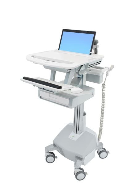 Ergotron StyleView - Vogn (kun lading) - åpen arkitektur - for notebook / tastatur / mus - medisinsk - aluminium, forsinket stål, kvalitetsplast - ...