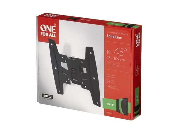 One For All SOLID WM 4221 - Brakett - for flatpanel - skjermstørrelse: 19"-42" - veggmonterbar