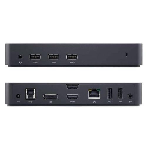Dell D3100 - Dockningsstation - USB - 2 x HDMI, DP - 1GbE - Danmark - för Inspiron 13 73XX, 14 34XX, 14 5447, 15, 15 35XX, 15 55XX, 15 7548, 17 57X...