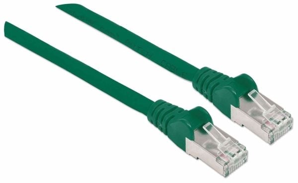 Intellinet 741071, 10 m, Cat7, S/FTP (S-STP), RJ-45, RJ-45, Grønn
