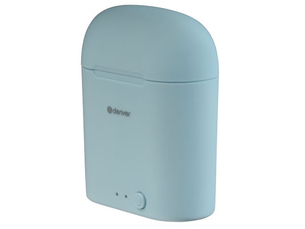 Denver TWE-46LIGHTBLUE, Trådløs, Musikk, Hodesett, Blå