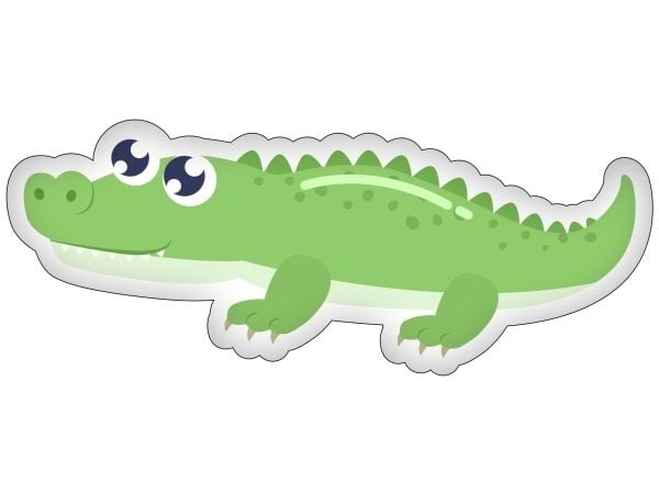 Krokodille 3D Pude