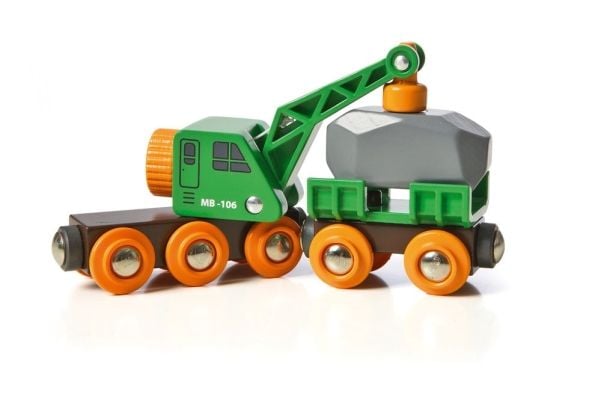 BRIO World 33698 Nosturilla varustettu junavaunu