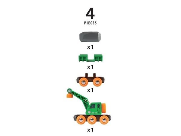 BRIO World 33698 Nosturilla varustettu junavaunu