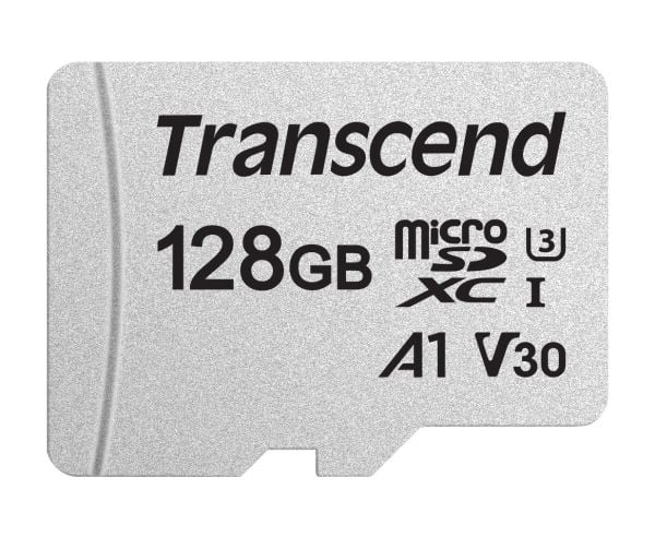 Transcend 300S - Flashminnekort - 128 GB - A1 / Video Class V30 / UHS-I U3 - microSDXC