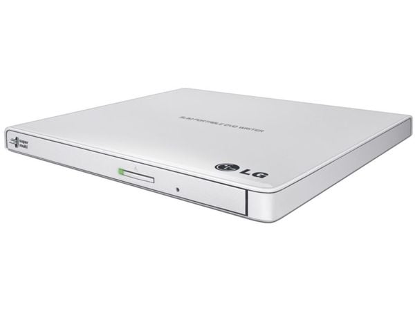 LG GP57EW40 - Platestasjon - DVD±RW (±R DL) / DVD-RAM - 8x/8x/5x - USB 2.0 - ekstern - hvit