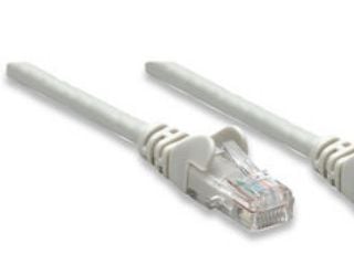 Intellinet Network Patch Cable, Cat6, 10m, Grey, CCA, U/UTP, PVC, RJ45, Gold Plated Contacts, Snagless, Booted, Lifetime Warranty, Polybag - Koblin...