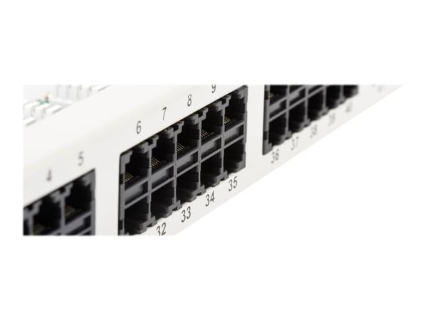 Digitus 19" CAT 3 ISDN patch panel, RJ-45, Cat3, Telinekiinnitys, 1U