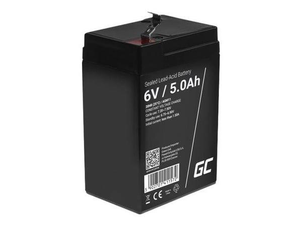 Green Cell - UPS-batteri - 1 x batteri - Sealed Lead Acid (SLA) - 5 Ah - svart