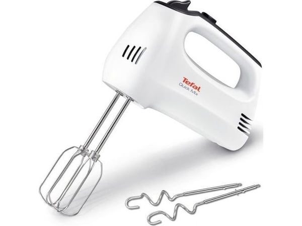 Tefal HT310138, Käsisekoitin, Musta, Valkoinen, Sekoitus, Painikkeet, Ruostumaton teräs, 300 W