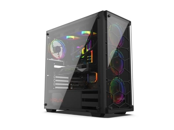 KRUX KRX0007, Desktop, PC, Sort, ATX, Spilling, 16,5 cm