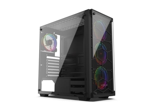 KRUX KRX0007, Työpöytä, PC, Musta, ATX, Pelaaminen, 16,5 cm