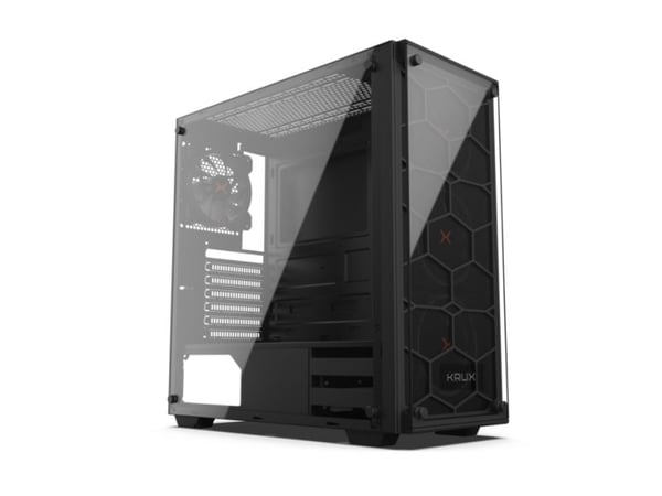 KRUX KRX0007, Työpöytä, PC, Musta, ATX, Pelaaminen, 16,5 cm