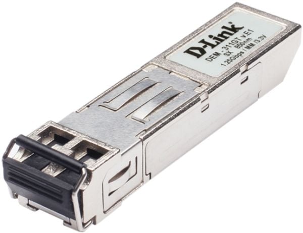 D-Link DEM 311GT - SFP (mini-GBIC) transceivermodul - 1GbE - 1000Base-SX - LC multimodus - opp til 550 m - 850 nm - for DGS 12XX; DXS 1100, 1210, 3...