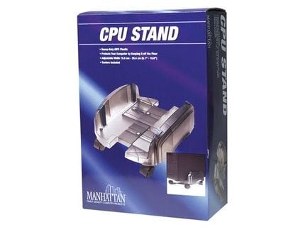 Manhattan Plastic CPU Stand - Tornställ för systemkabinett - grå