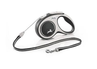 flexi New Comfort S band 5 m, 15 kg, sort