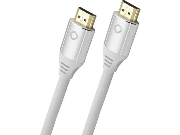 OEHLBACH D1C92488, 0,75 m, HDMI Type A (Standard), HDMI Type A (Standard), 3D, 48 Gbit/sek., Hvid