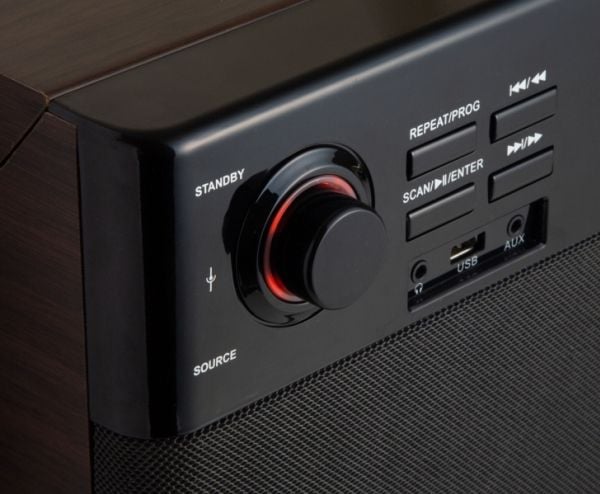 Technaxx TX-137 Audio levysoitin hihnavetoisena Musta - Puu (4850)