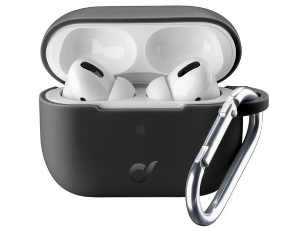 Cellularline 8018080371769, Kotelo, Musta, Apple, AirPods 3 Gen, Silikoni, 16 mm