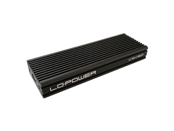 LC Power LC-M2-C-MULTI - Drevkabinett - M.2 - M.2 NVMe Card - USB 3.2 (Gen 2) - svart
