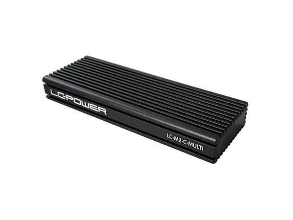 LC Power LC-M2-C-MULTI - Drevkabinett - M.2 - M.2 NVMe Card - USB 3.2 (Gen 2) - svart