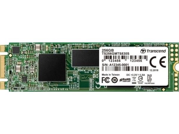 Transcend MTS830S - SSD - 256 GB - inbyggd - M.2 2280 - SATA 6Gb/s