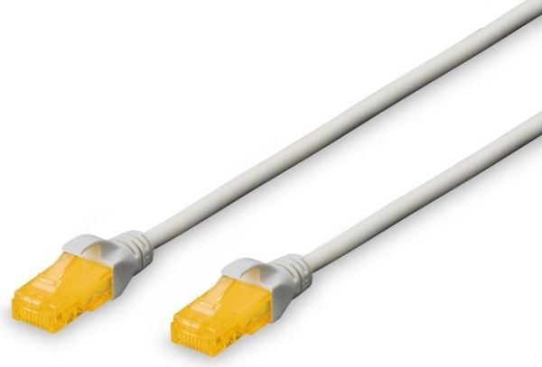DIGITUS Professional - Koppeledning - RJ-45 (hann) til RJ-45 (hann) - 3 m - UTP - CAT 6a - halogenfri - grå