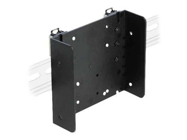 Delock DIN rail Mounting Kit for Micro Controller or 3.5" Devices - DIN-skinnemonteringssett - svart