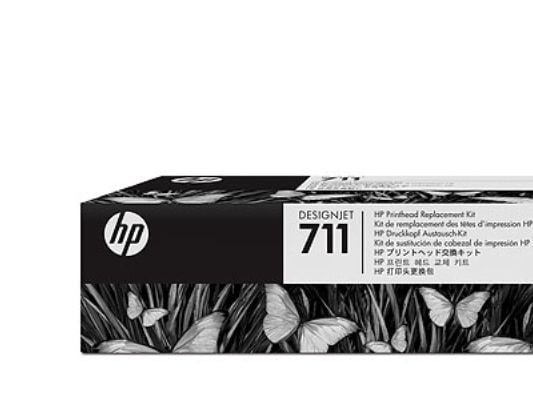 HP 711 - Sort, gul, cyan, magenta - printhoved - for DesignJet T100, T120, T120 ePrinter, T125, T130, T520, T520 ePrinter, T525, T530