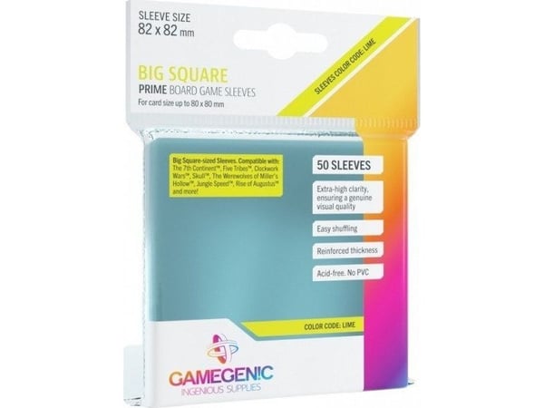 GameGenic PRIME Big Square Sleeves 82x82 mm