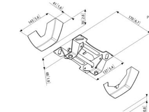 Vogel's Professional PUC 1060 - Monteringskomponent (takplate) - for flatpanel - for Professional PFB 34XX, PFS 33XX, PUC 25XX