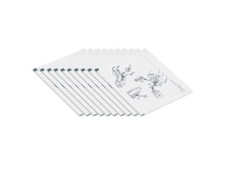 DataCard 552141-002, Tulostimen puhdistuarkki, Lämpösiirto, 10 arkkia, Valkoinen, Datacard SP25 Plus, SP35, SP35 Plus, SP55, SP55 Plus, SP75